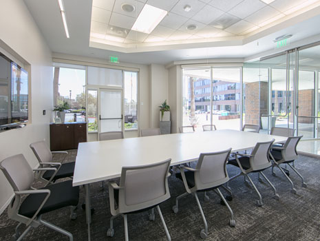 two conference areas available
